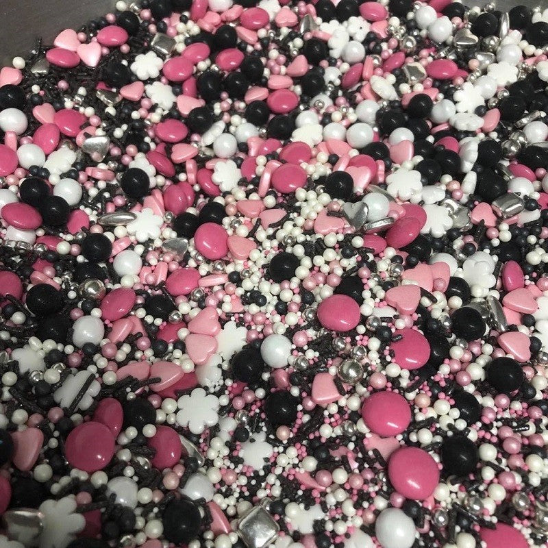 Sprinkle Medley Paris (black, pink, white, silver) 150g