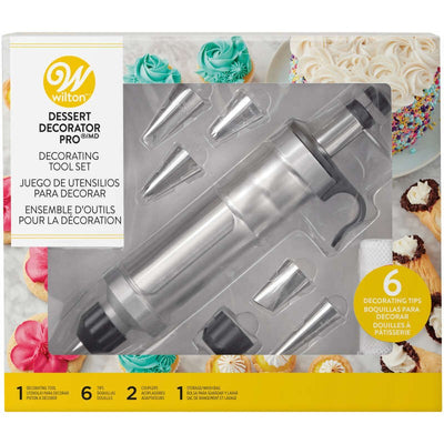 Dessert decorator pro icing piping gun with tips nozzles