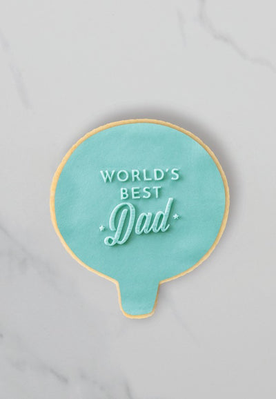 COO KIE Embosser Stamp Worlds best Dad