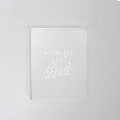 COO KIE Embosser Stamp Worlds best Dad