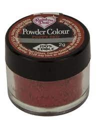 Red Poppy Powder colour dusting powder