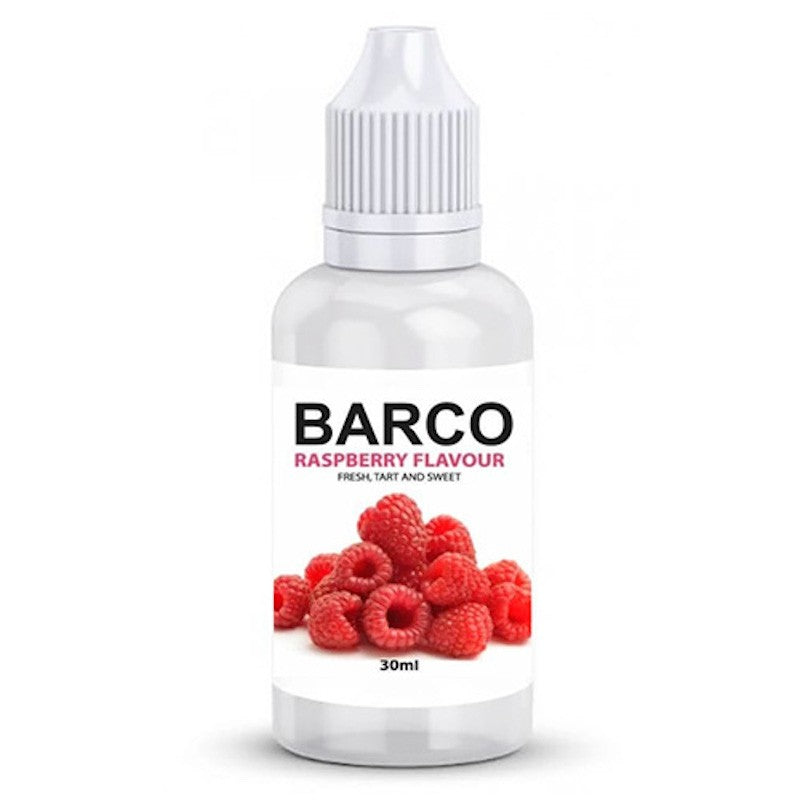 Barco flavouring 30ml Raspberry.  Add to cake and brownie batters, buttercream or fondant icing etc to flavour.