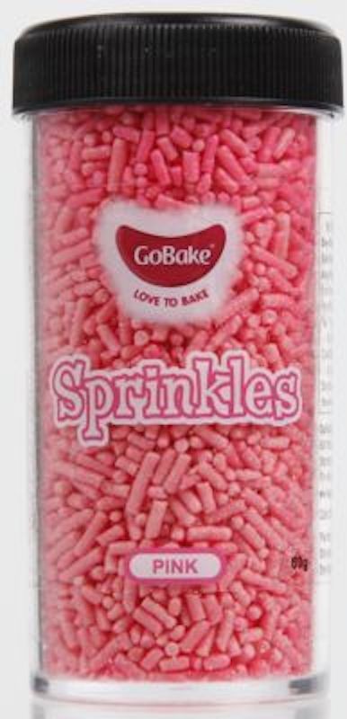 Pink Hail Jimmies sprinkles by Gobake
