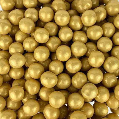 10mm Gold sixlets (cachous or sugar pearls) 100g