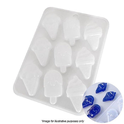 ICE CREAM CONE and POPSICLE shapes SILICONE MOULD