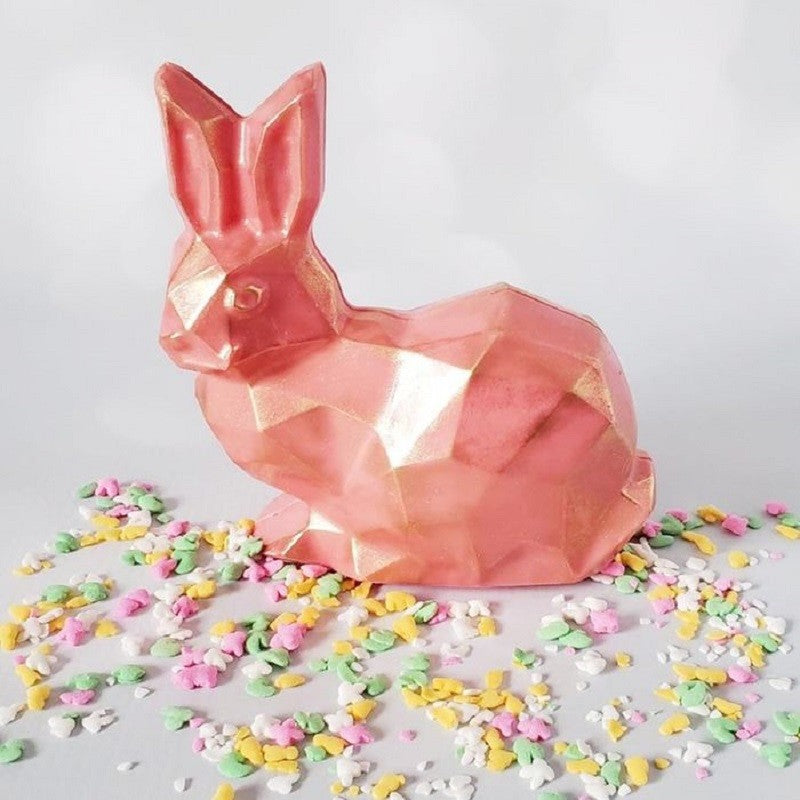 Geo Rabbit 3d chocolate mould - Kiwicakes
