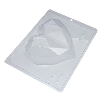 Geo heart chocolate mould Large