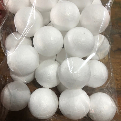 30mm polystyrene balls pack of 10 balls