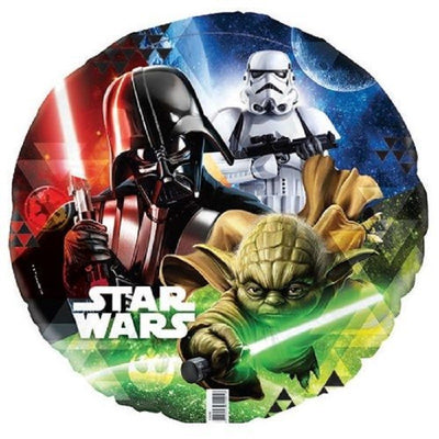 Foil Balloon Air or Helium Star Wars characters 45cm