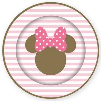 Minnie Mouse Silhouette Party plates (8)