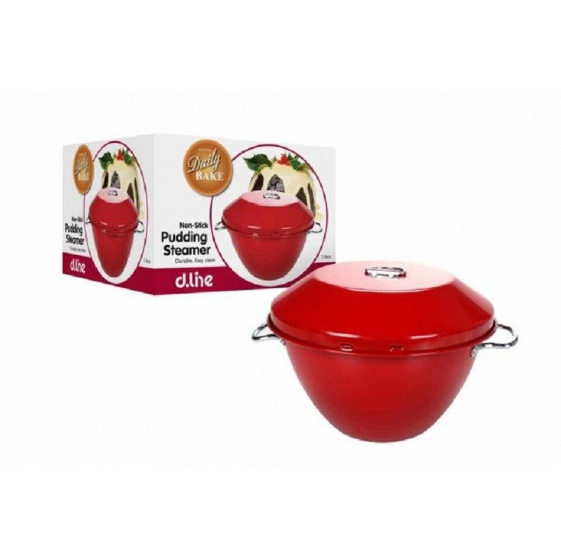 Red pudding steamer bowl 2L