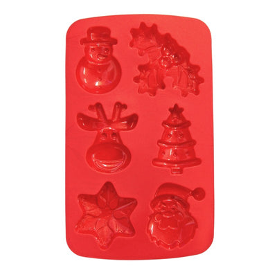 Christmas silicone 6 cavity Chocolate or treat mould