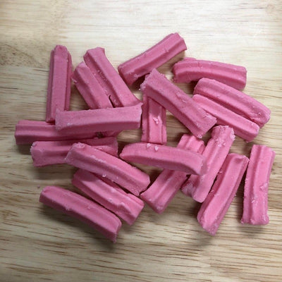 Pink Musk Sticks candy lollies