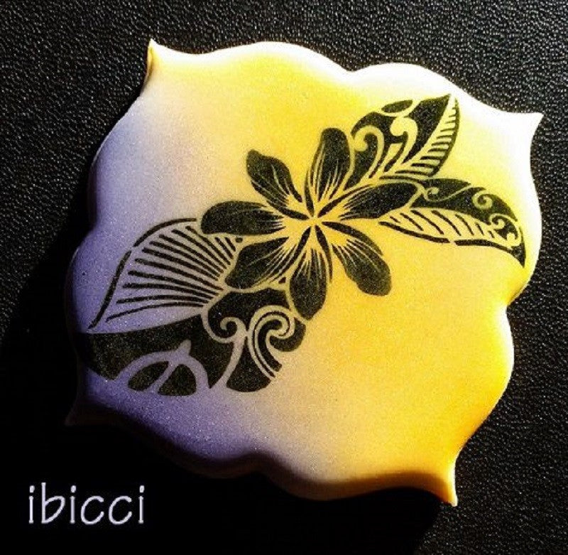Polynesian flower style 2 stencil by ibicci