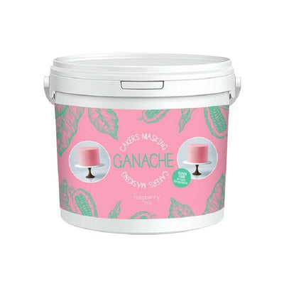 Raspberry Chocolate ganache 750g.  Use to cover cakes and as a filling between cake layers.