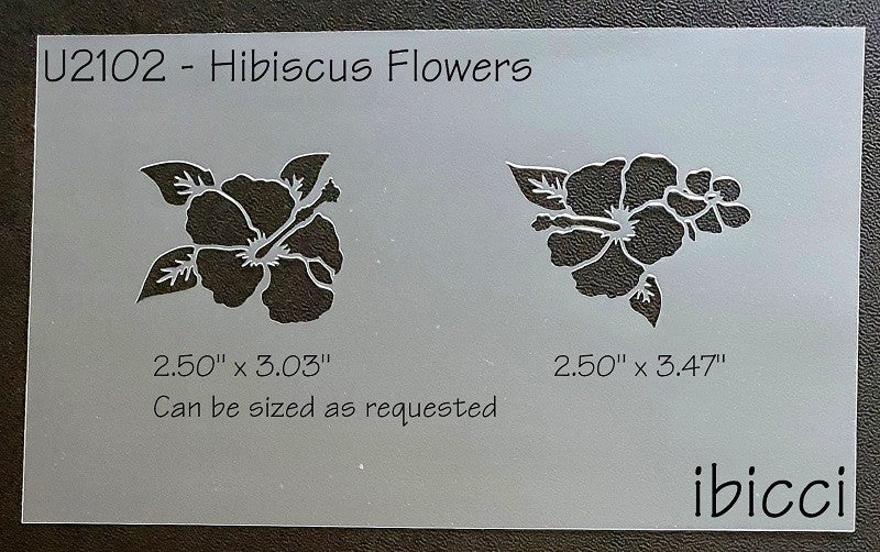Hibiscus flower stencil by ibicci