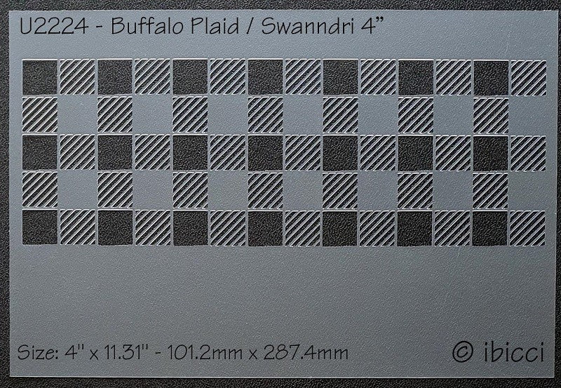 Buffalo Plaid stencil by ibicci