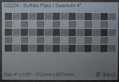 Buffalo Plaid stencil by ibicci