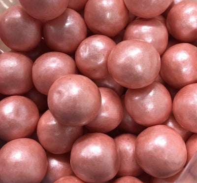 Giant pink shimmer gumballs (great for drip cakes) pack 10