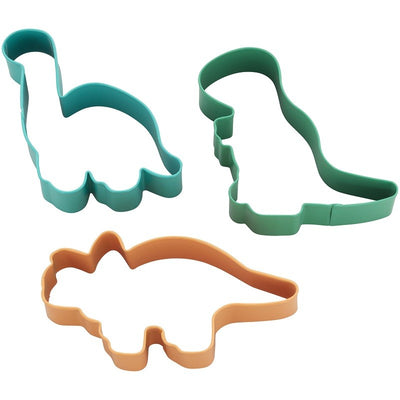 Dinosaur 3 piece cookie cutter set