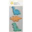 Dinosaur 3 piece cookie cutter set