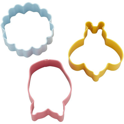 Flowers and bumblebee 3 piece cookie cutter set