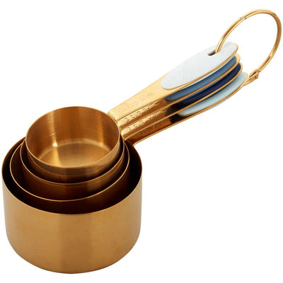 Gold measuring cups set of 4