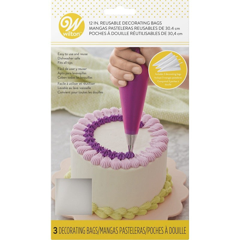 Reusable piping decorating bag 12 inch PACK OF Kiwicakes