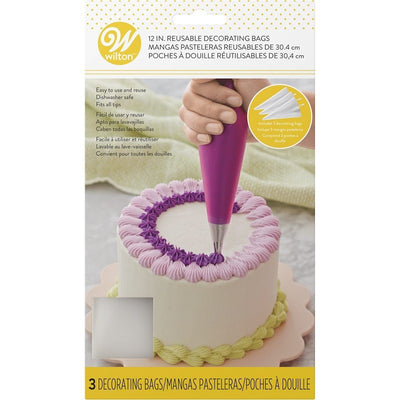 Reusable piping decorating bag 12 inch PACK OF 3