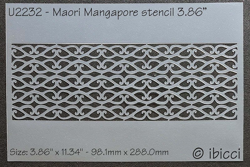 Mangapore strip stencil 3.86 inch by ibicci