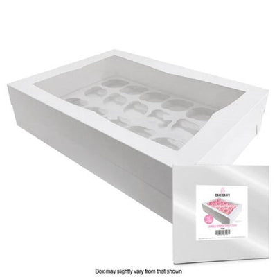 Cupcake box WHITE (holds 24) by Cake Craft