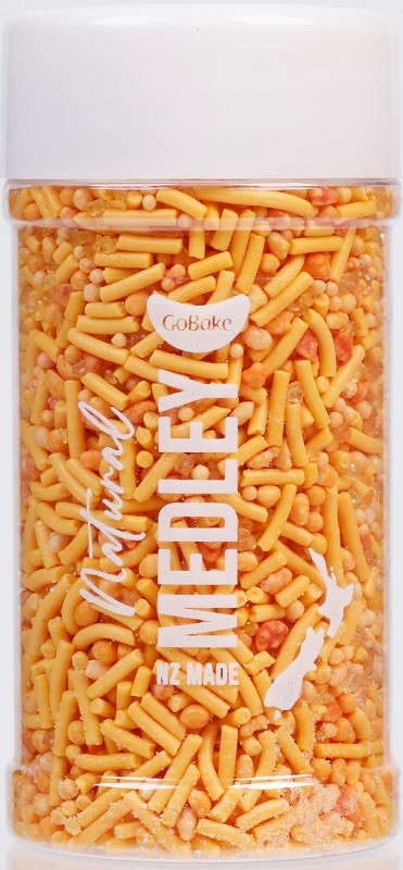 Gobake natural colours sprinkle medley Orange 85g
