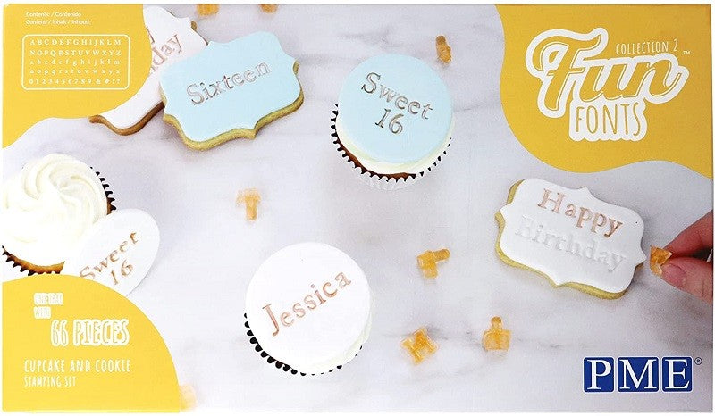 Fun Fonts Cupcakes and Cookie Stamp set 2