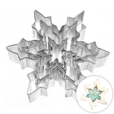 Snowflakes nesting set of 5 cookie cutters