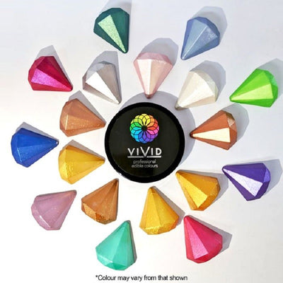 Vivid SHIMMER Rose Gold Large 50g pot Edible Metallic lustre dust