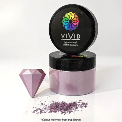 Vivid Lilac Large 50g pot Edible Metallic lustre dust