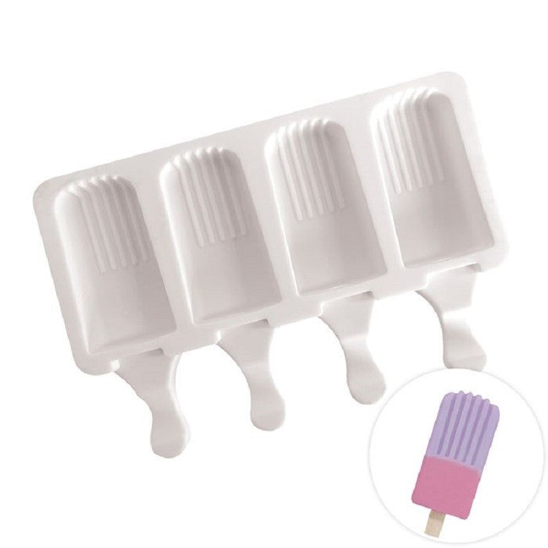 Ice cream Popsicle silicone mould with lines