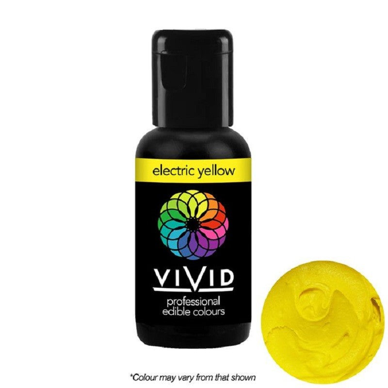 Vivid Gel paste food colouring Electric Yellow