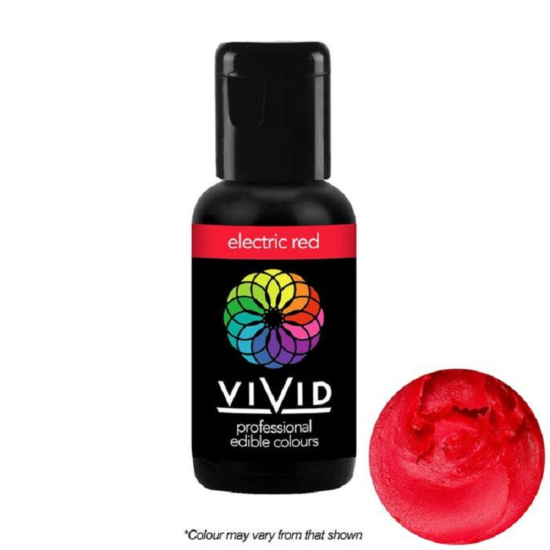 Vivid Gel paste food colouring Electric Red