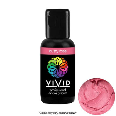 Vivid Gel paste food colouring Dusty Rose Pink