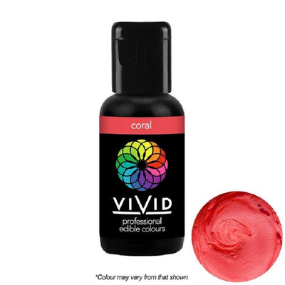 Vivid Gel paste food colouring Coral Red