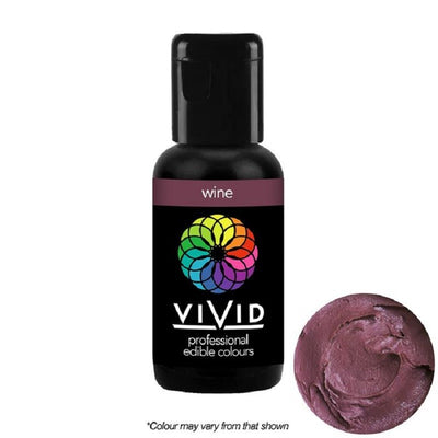 Vivid Gel paste food colouring Wine