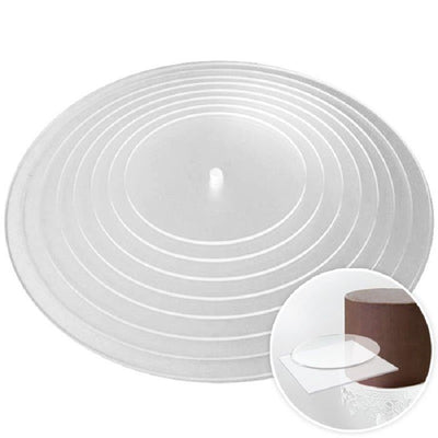 Ganache board lid set of 8 discs 5 to 12 inch set
