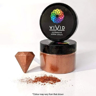 Vivid Shimmer Copper Large 50g pot Edible Metallic lustre dust