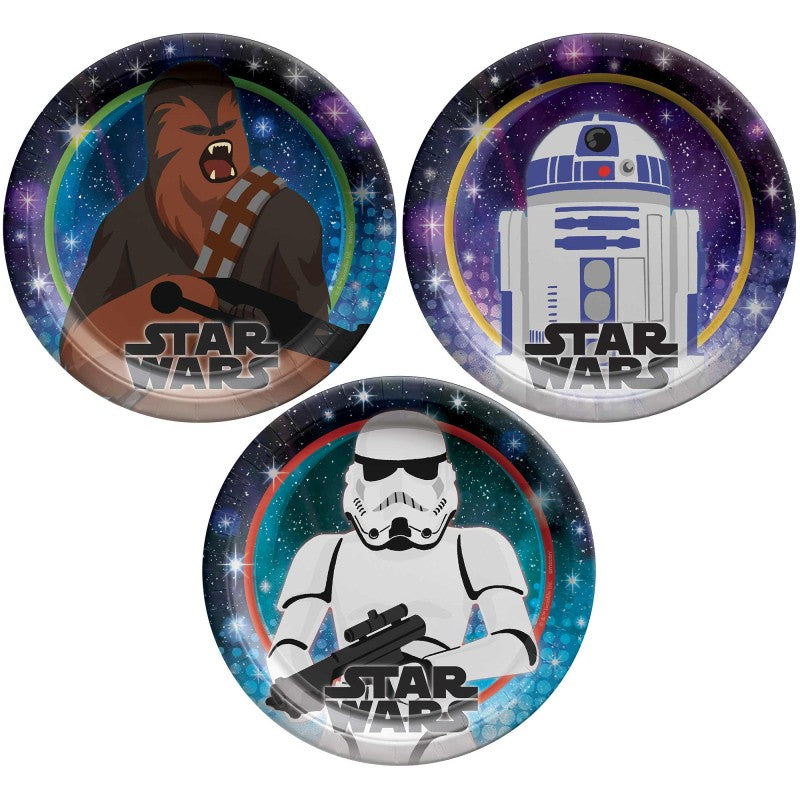 Star Wars Galaxy party Luncheon Plates (8)