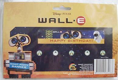 Wall e party banner