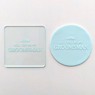 Debosser Will you be my Groomsman embosser