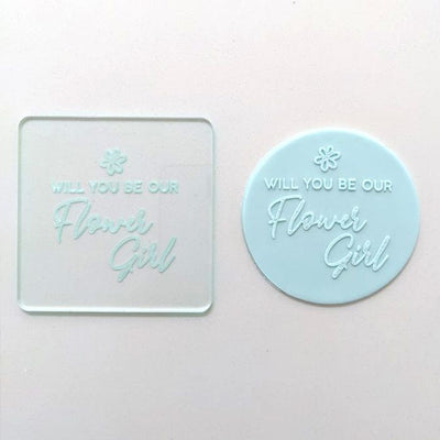 Debosser Will you be our Flower girl embosser