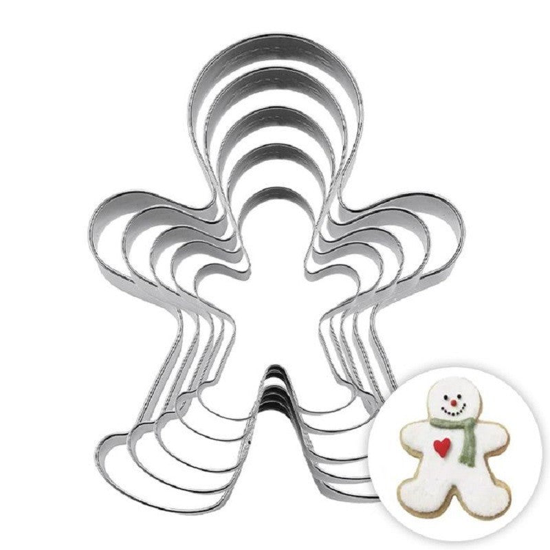 Nesting set of 5 gingerbread men cookie cutters
