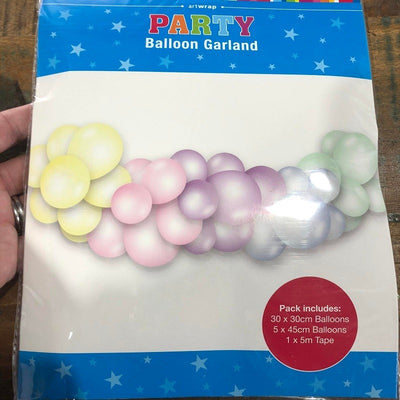 Party balloon garland pastels